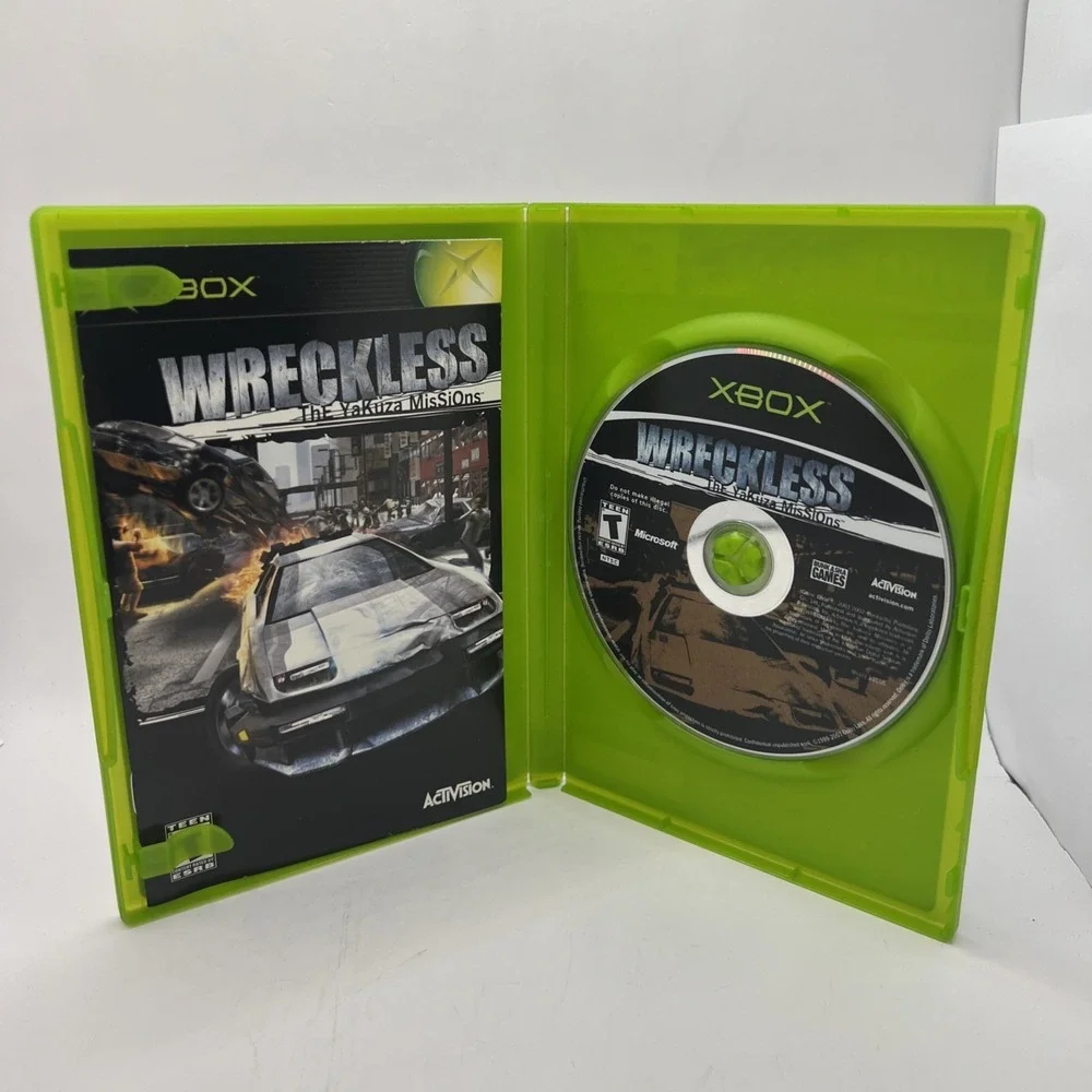 Wreckless: The Yakuza Missions (Microsoft Xbox, 2002) Complete CIB Manual